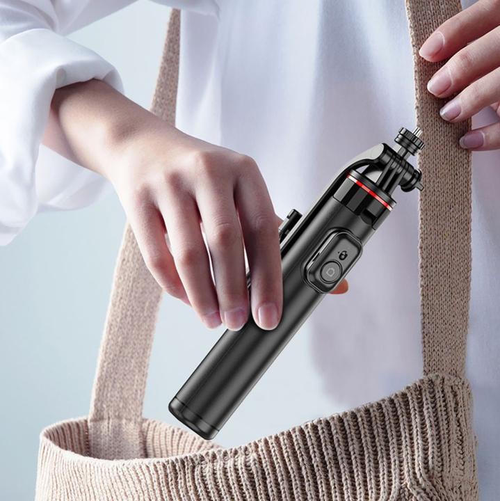Image du produit Hurtel Selfie stick WC1Y2S 1.3m aluminum telescopic tripod with phone holder - black