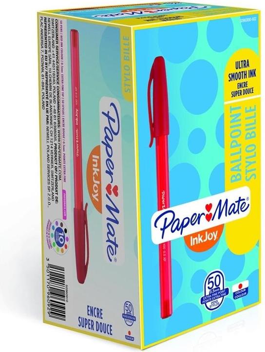 Produktbild Paper Mate Kugelschreiber Inkjoy 100 Cap 1 mm Rot (Rot, Transparent, 50 x)