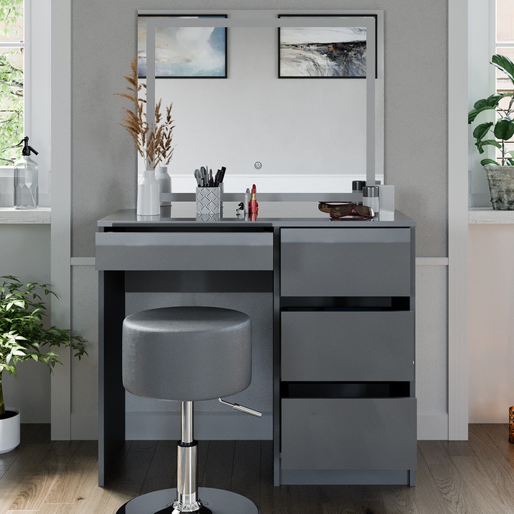 Produktbild Vicco Sherry mit Hocker und Beleuchtung (90 x 75 x 40 cm)