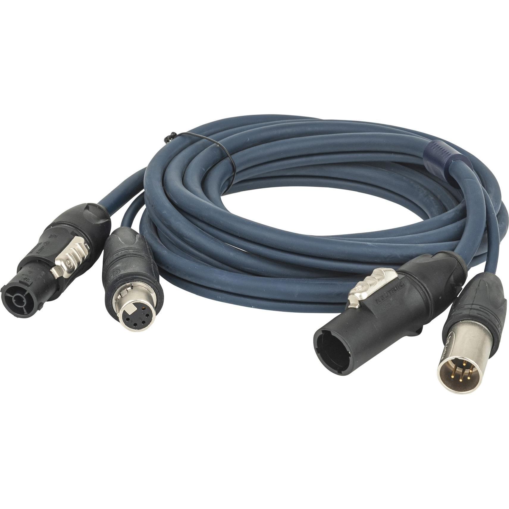 DAP-Audio FP-16 Hybrid Cable - powerCON TRUE1 & 5-pin XLR IP - DMX / Power 10 m (10 m), Audio Kabel