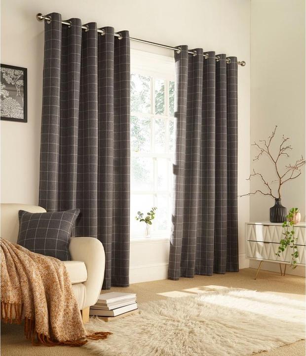 Actual product image Furn Eyelet curtains Ellis (168 x 183 cm)