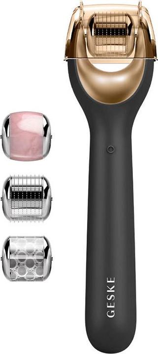 Produktbild Konjac Sponge Roller do mezoterapii igłowej twarzy 9w1 Geske z Aplikacją (szary)