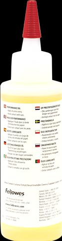 Actual product image Fellowes Document shredder oil, 120ml (Particle cut)