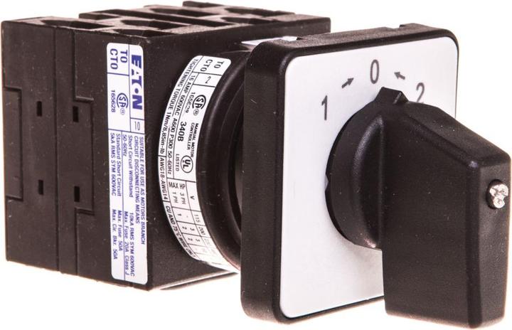 Image du produit Eaton T0-3-8216/E Interrupteur électrique à bascule 3P Noir