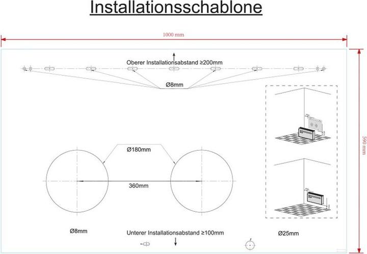 Image du produit Kibernetik FSP Wand Klimagerät 2600W / 9000 BTU / 25m² (25 m², 9000 BTU/h)