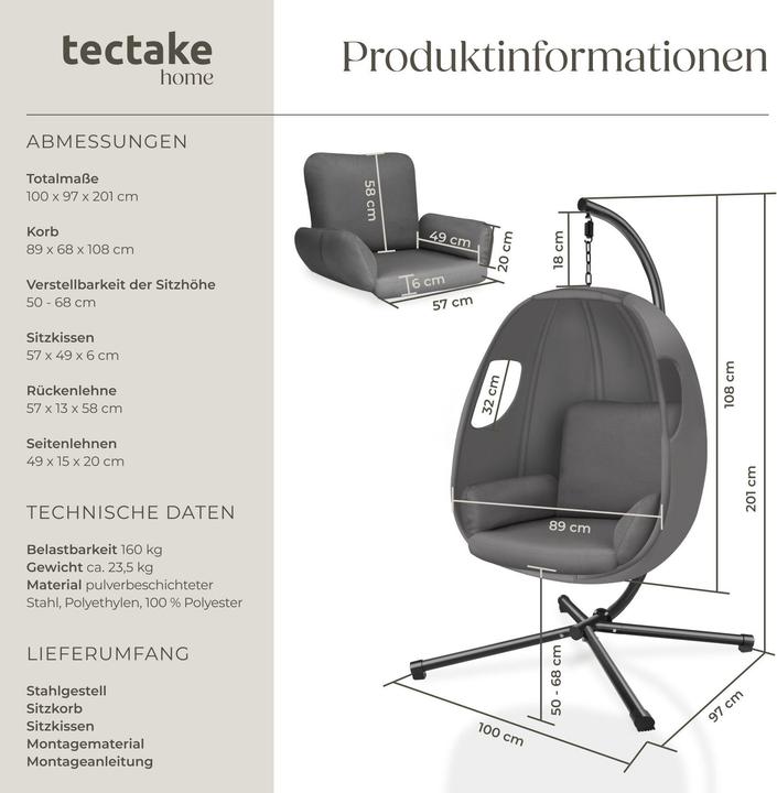 Actual product image tectake Anika