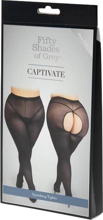 Produktbild Fifty Shades of Grey Captivate Plus Size Spanking Tights One Size Curve - Black (XXL, 3XL)