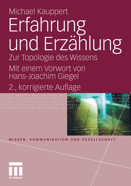 Produktbild Erfahrung und Erzählung (Deutsch, Michael Kauppert, 2010)