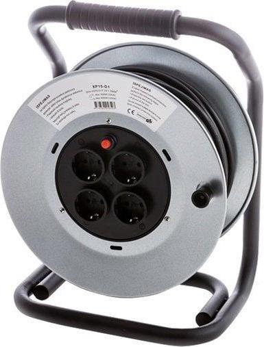 Okko EXT CORD XP15-D1 3X1.5 50M 4P REEL MET (50 m, 1.50 mm²)