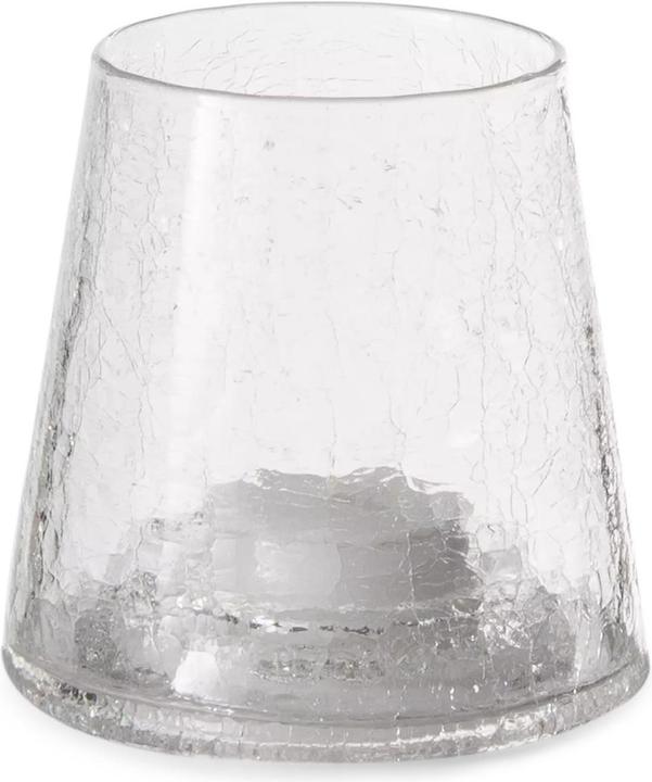 Glasi Hergiswil Teelicht mit Halter aus Glas (7 x 10.5 cm)