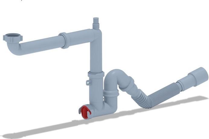 Produktbild Ani Plast SIPHON 1 1/2X4 WITH HOSE 40X40 (Flaschensiphon, 1 1/2“)