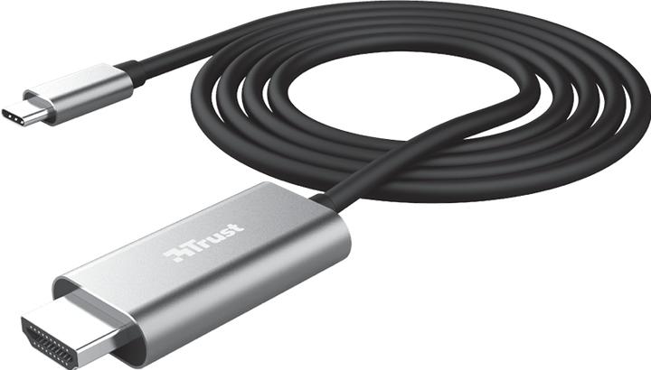 Actual product image Trust USB-C connection cable (1x USB-C™ plug (1.80 m, USB Type C, HDMI, 1.4)