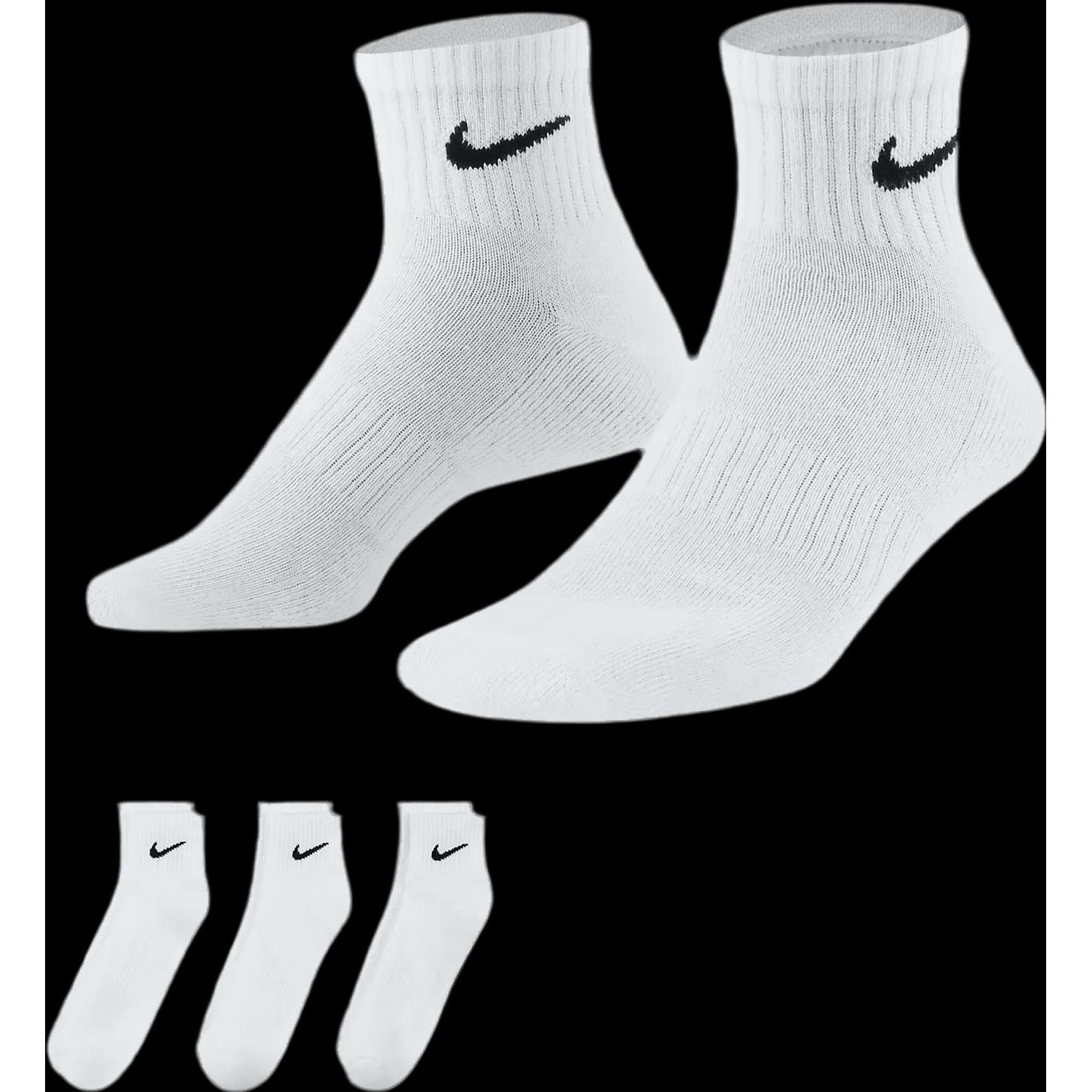 Nike, Herren, Sportsocken, Everyday Cushion Crew 3er Pack Socken (S), Weiss
