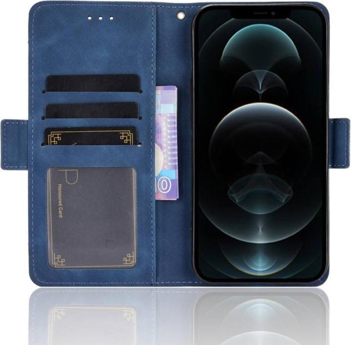 Produktbild Cover-Discount iPhone 13 mini - Etui mit vielen Kartenfächer dunkelblau (Apple iPhone 13 mini)