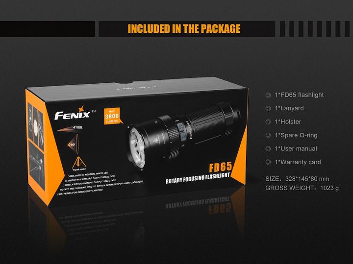 Immagine prodotto Fenix Fd65 (15.25 cm, 3800 lm)