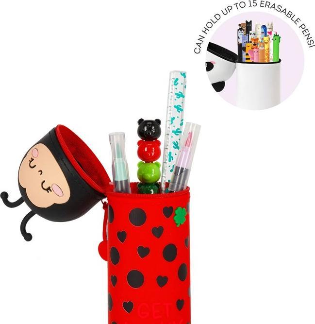 Produktbild Legami Federmäppchen 2-in-1-aus Silikon Ladybug „Get Lucky“