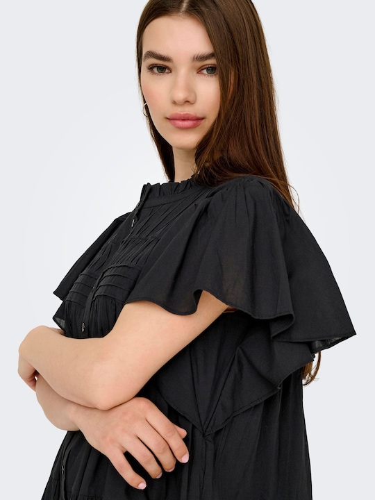 Actual product image JdY Locker geschnitten Hemdkragen Puffärmel Kurzes Kleid Kleid (XS)