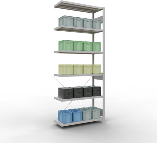 Actual product image Schulte Lagertechnik MULTIplus330 boltless bay system with cross brace