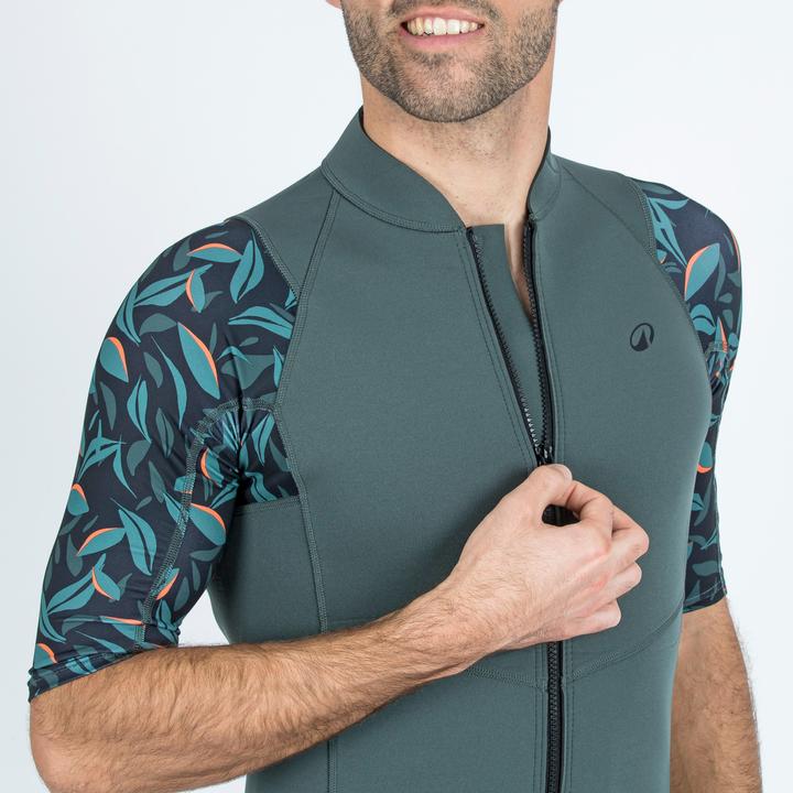 Image du produit Subea YULEX100 Hommes Protection UV 1,5 mm manches courtes - Awake imprimé floral (M)