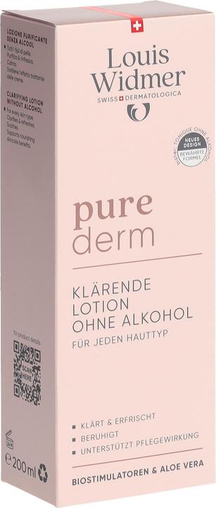 Actual product image Widmer Louis Purederm klärende Lotion ohne Alkohol 200 ml (Face toner, 200 ml)