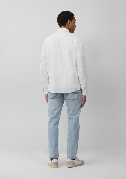 Immagine prodotto S.Oliver Hemd Regular Fit: Gestreiftes Hemd aus Baumwoll- und Leinenmix (XL)