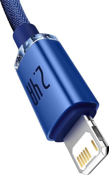 Produktbild Baseus Crystal Shine Series Fast Charging Data Cable USB to iP 2.4A 1.2m Blue (1.20 m)