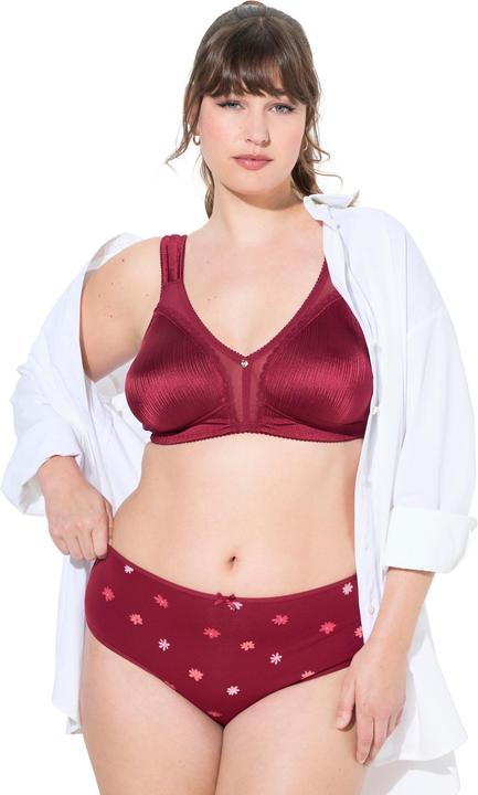 Produktbild Ulla Popken Midislips, 5er-Pack, Blumen / einfarbig (46, 48)