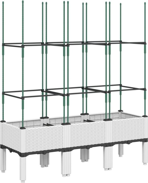 Actual product image VidaXL Planter with trellis PP
