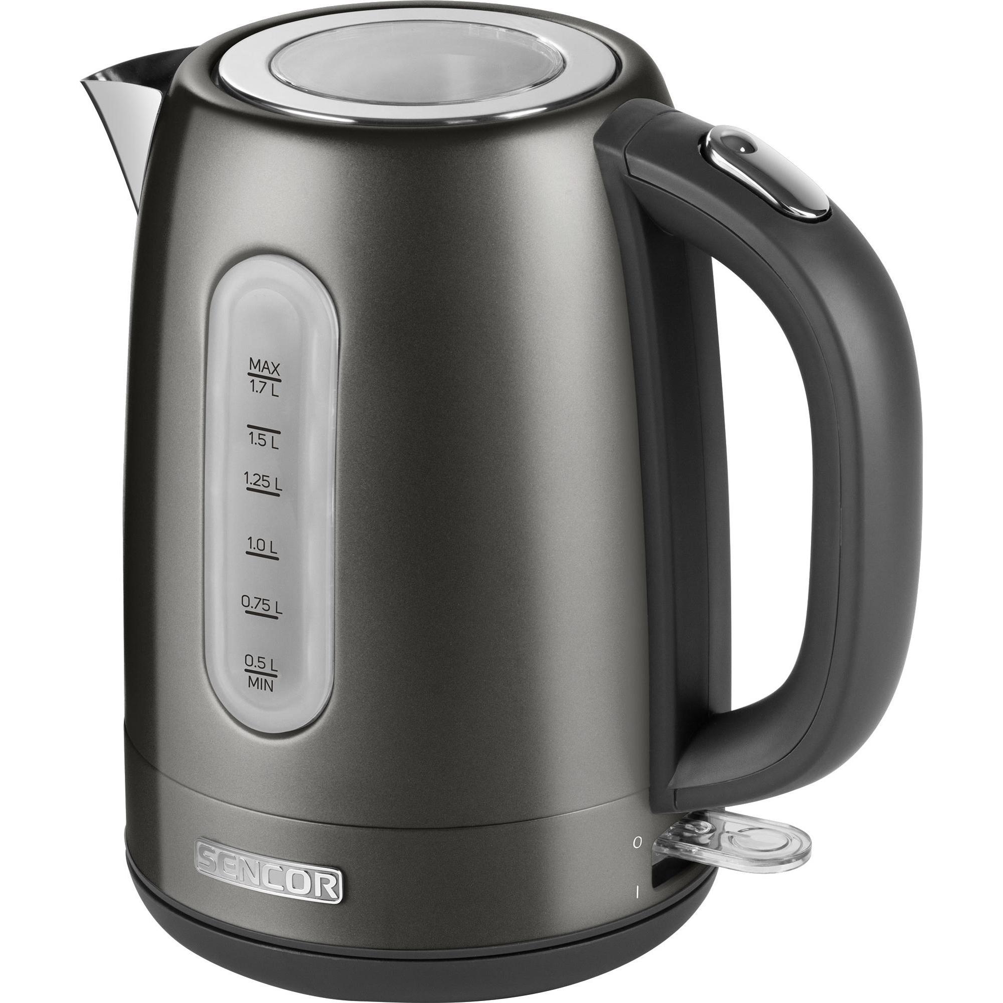 Thumbnail - Sencor SWK 1778BK Wasserkocher 1,7 Liter Grau, Wasserkocher, Schwarz