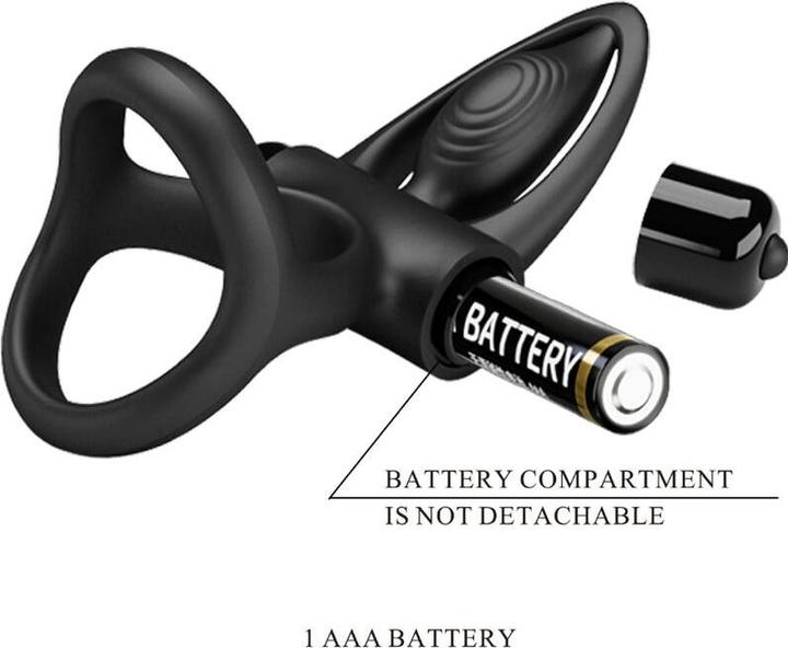 Produktbild Pretty Love Vibrationsring 10 Vibrationen Schwarzes Silikon