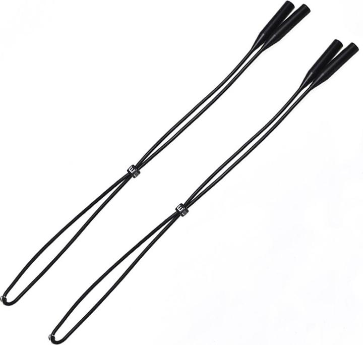 Image du produit Techsuit - (2 pack) Glasses Strap (GST4) - for Men, Woman, from Silicone - Black