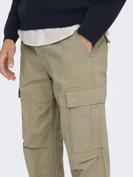 Produktbild Only & Sons Locker geschnitten Mittlere Taille Gummizug Cargohose Hose (W32/L32)