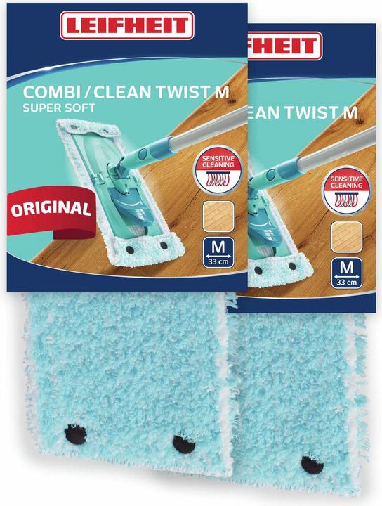 Produktbild Leifheit Wischbezug CLEAN TWIST M / Combi M super soft 2er (2 Stk.)