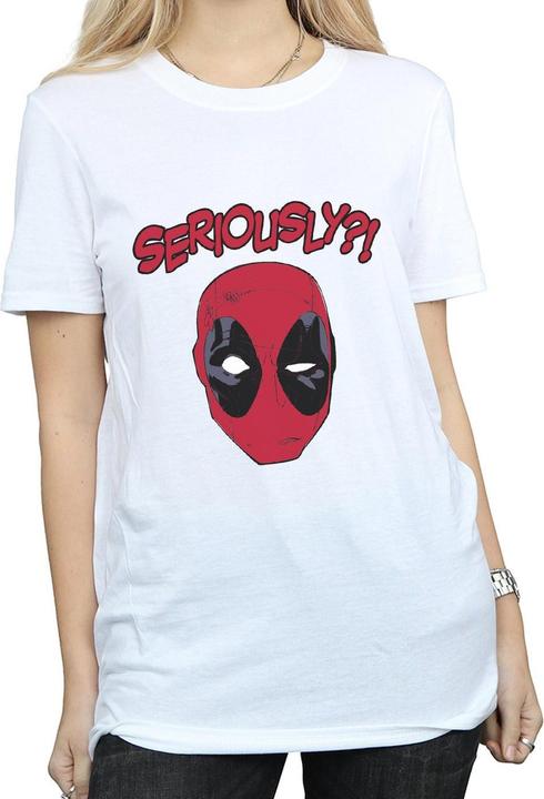 Actual product image Deadpool Womens/Ladies Seriously Cotton Boyfriend T-Shirt (XXL)