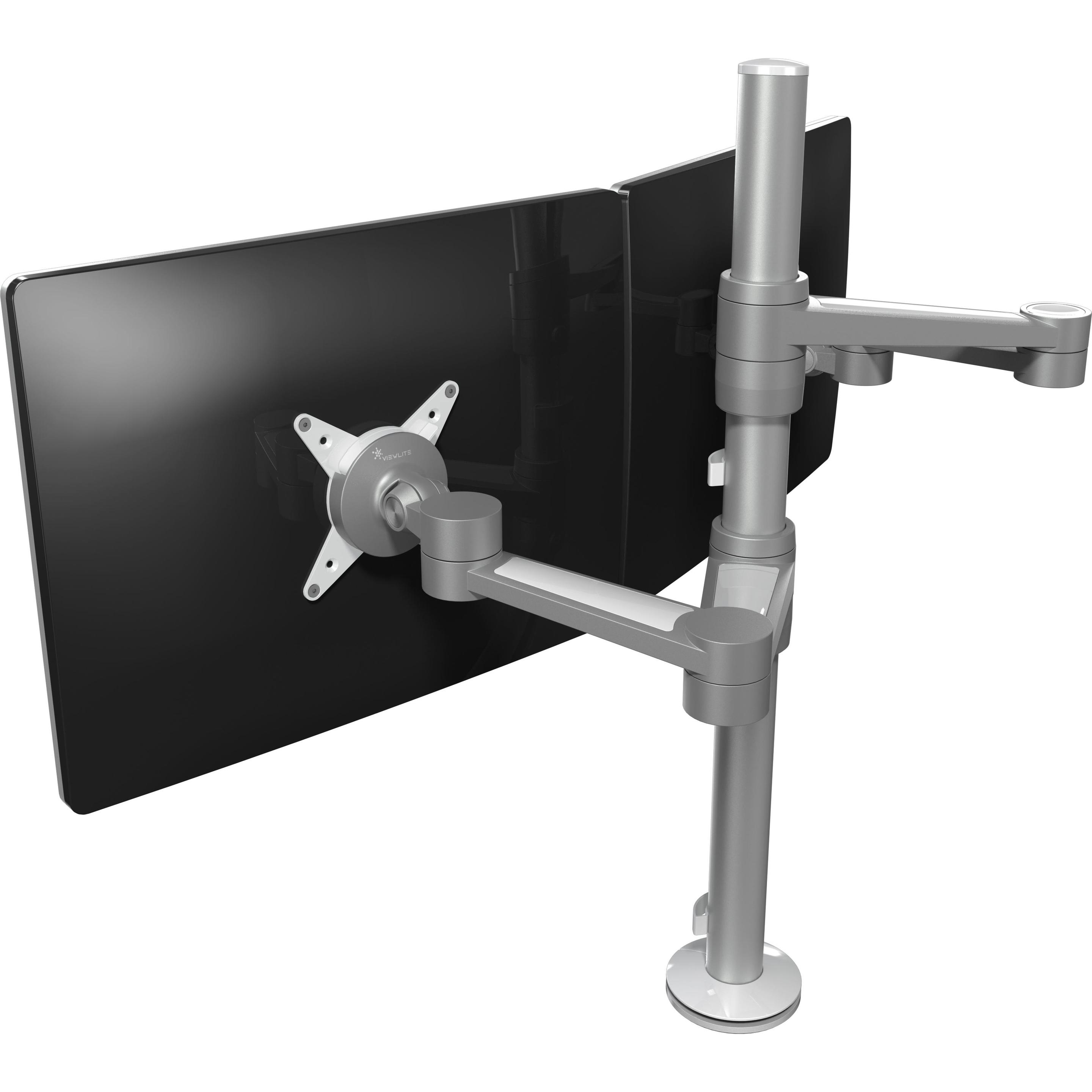 Dataflex Viewlite Monitorarm - Schreibtisch 142 (Tisch, 29.40"), Monitor Halterung, Silber