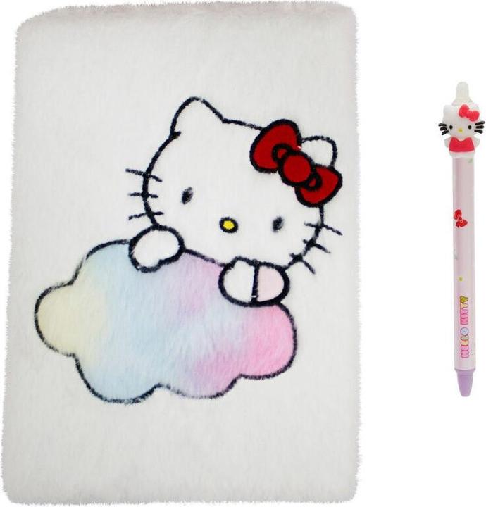 Image du produit CYP HELLO KITTY - Pack Notebook Peluche A5 Stylo-Bille (A5, Blanc)