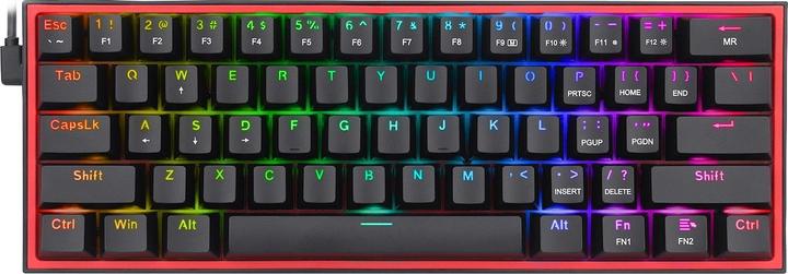 Actual product image Redragon Klawiatura K617 Fizz Red switch (K617-RGB) (US, Cable)