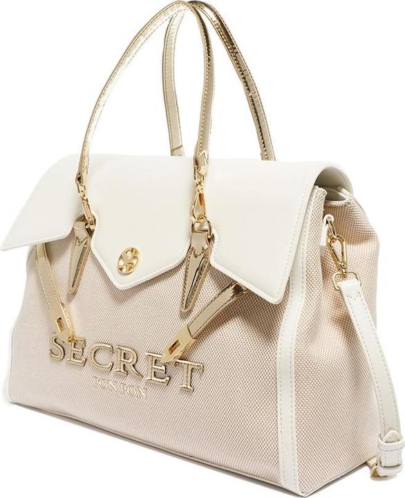 Immagine prodotto Secret Pon Pon Handtasche Damen - Modell Eglantine Chic - 100% Polyurethan - 31.5 X 22.5 X 14.5 Cm