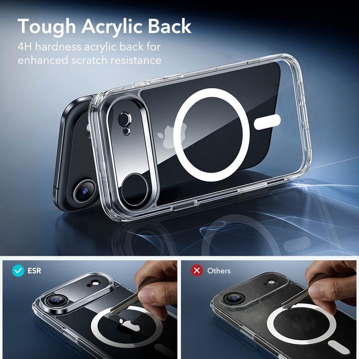 Produktbild ESR Classic Hybrid Magnetic Case (Camera Control), for iPhone 17 Air, Clear (Apple iPhone 17 Pro)