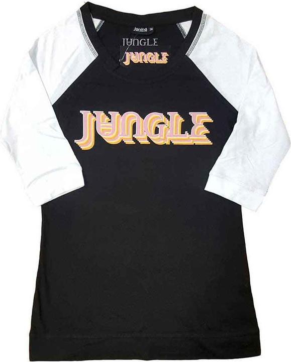 Immagine prodotto Jungle Colour Logo (Black, White) Raglan (Girlie) (4XL)