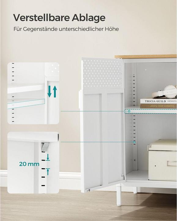 Image du produit Songmics Armoire de rangement (80 x 40 x 76 cm)