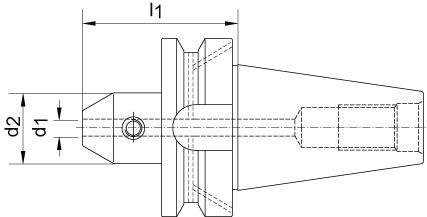 Actual product image Fortis Surface chuck JISB6339AD BT50 12 mm A50