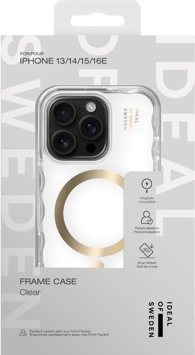Produktbild iDeal Of Sweden Designer Magsafe Frame Case Clear (Apple iPhone 15, Apple iPhone 13, Apple iPhone 14, Apple iPhone 16e)