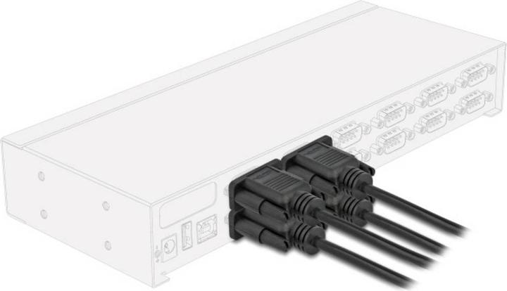 Produktbild Delock Seriell Kabel RS-232 D-Sub9 Buchse zu Buchse mit schm (5 m)