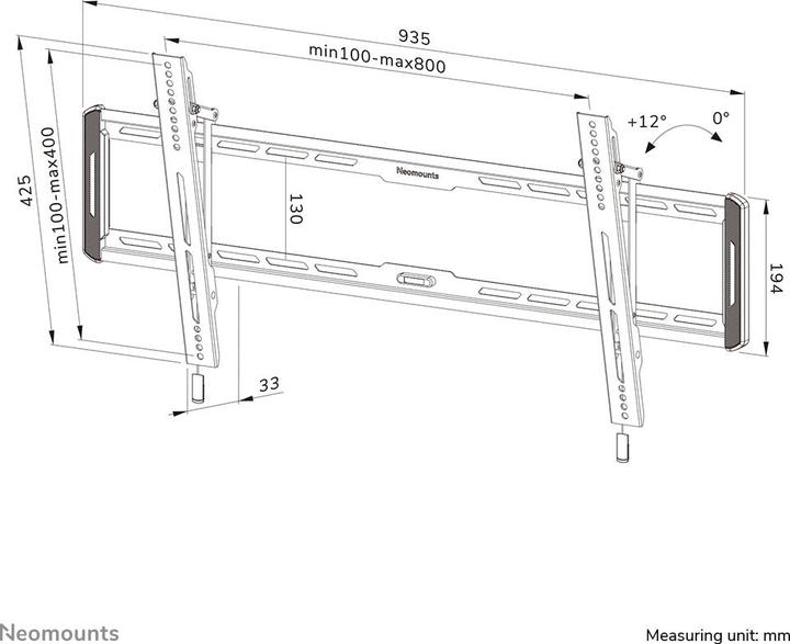 Produktbild Neomounts WAH 1TFT 1Gelenk Max.70 (Wand, 86", 60 kg)