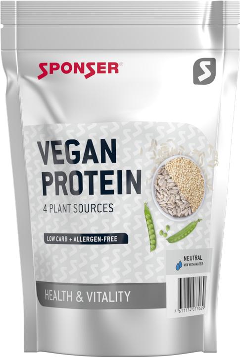 Produktbild Sponser Vegan Neutral 480 g Proteinpulver (Neutral, 1 x, 480 g)