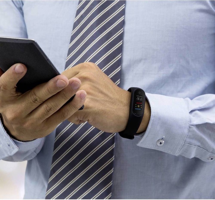 Actual product image Technaxx TX-HR6 2.44 cm (0.96" ) Activity Tracker Bracelet Black IP67 (18.90 mm)