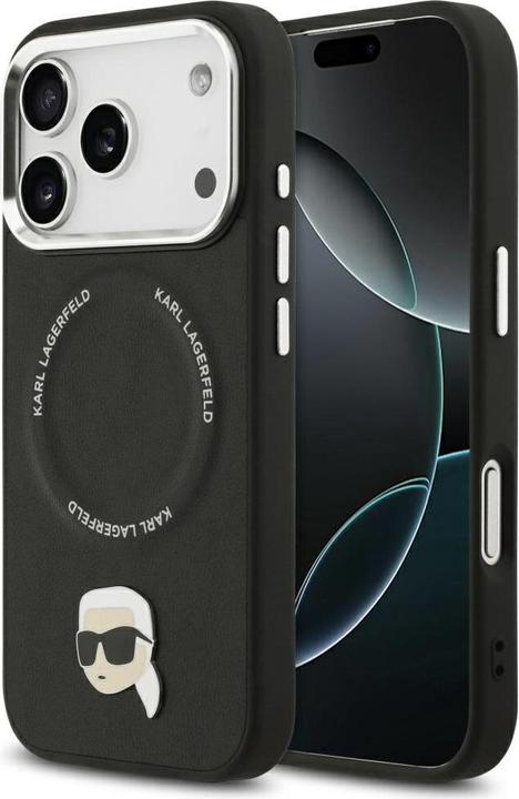 Produktbild Karl Lagerfeld - Leather MagSafe - iPhone 17 Pro - Black (Apple iPhone 17 Pro)