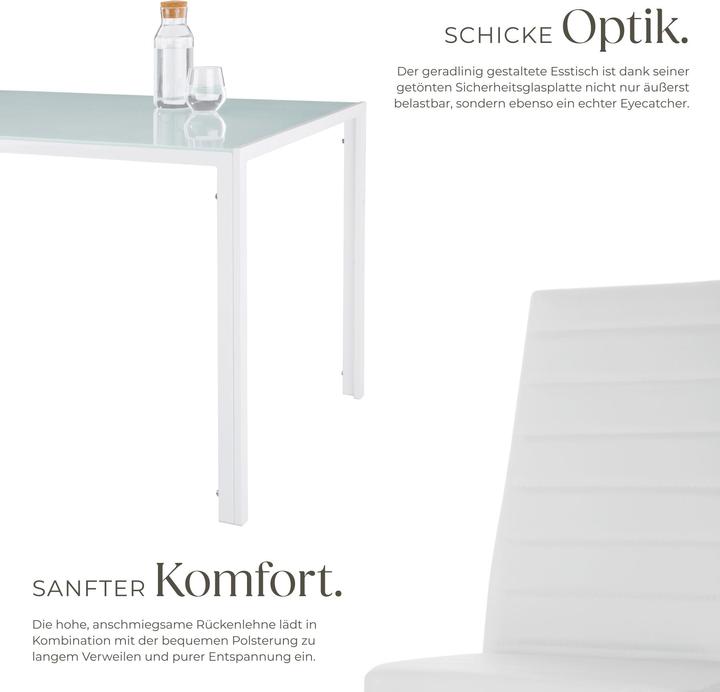 Image du produit tectake Essgruppe Berlin (Verre de sécurité)