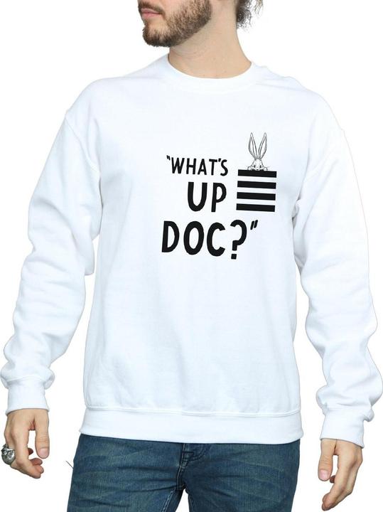 Immagine prodotto Looney Tunes What's Up Doc Felpa Bugs Bunny Strisce Adulto Unisex (3XL)